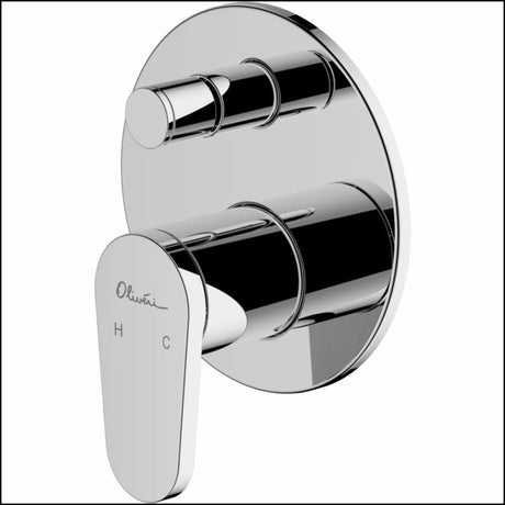 Oliveri London Lon098500Cr Chrome Wall Mixer With Diverter Bathroom Mixers