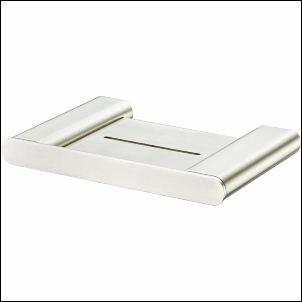 Oliveri Ma859F07Bn Madrid Brushed Nickel Soap Holder With Shelf Bathroom Accessories
