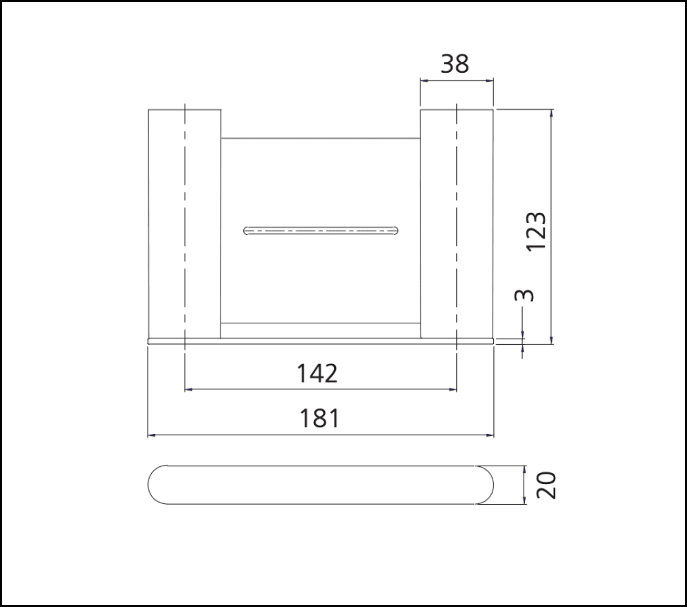 Oliveri Ma859F07Bn Madrid Brushed Nickel Soap Holder With Shelf Bathroom Accessories