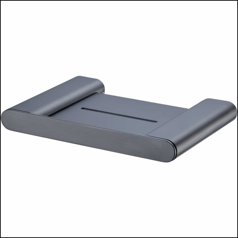 Oliveri Ma859Fc3Mb Madrid Matte Black Soap Holder With Shelf Bathroom Accessories
