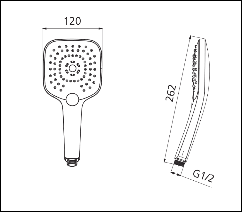 Oliveri Monaco Mo168013Hcr Chrome Hand Shower Head - Special Order Showers
