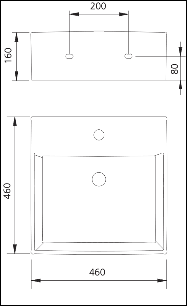 Oliveri Mu7063Wh Munich Wall Hung Basin Basins