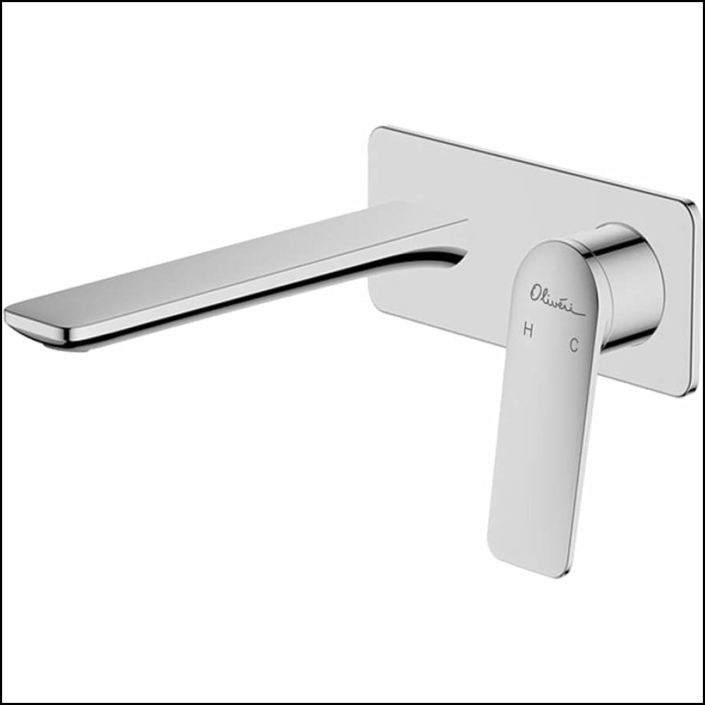 Oliveri Paris Chrome Wall Mixer Set Bathroom Mixers