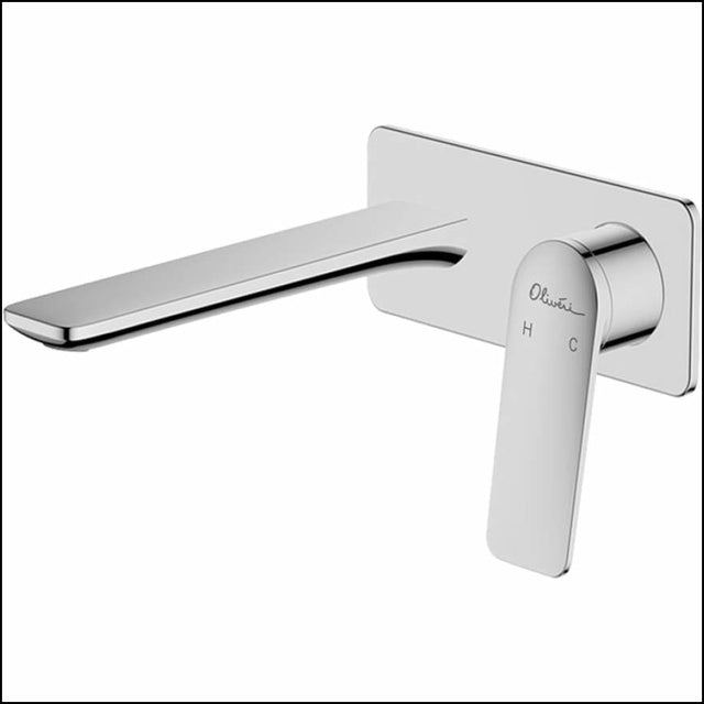 Oliveri Paris Chrome Wall Mixer Set Bathroom Mixers
