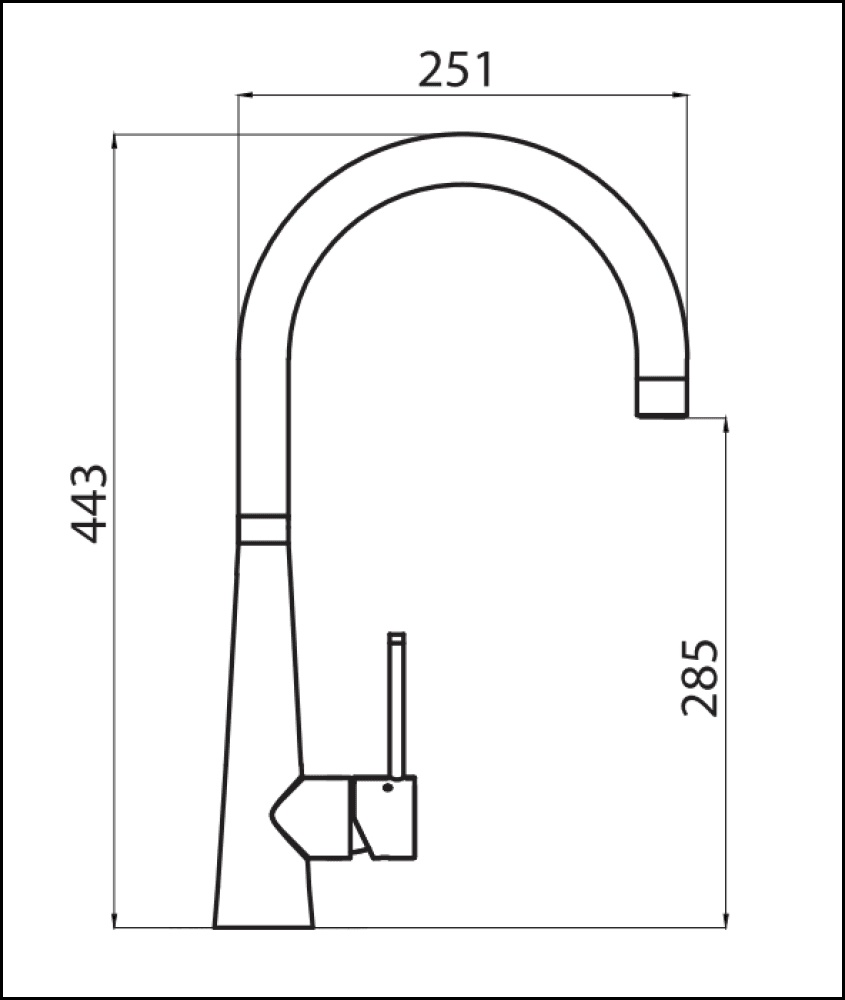 Oliveri Ss2520 Essente Gooseneck Mixer Tap Kitchen Taps