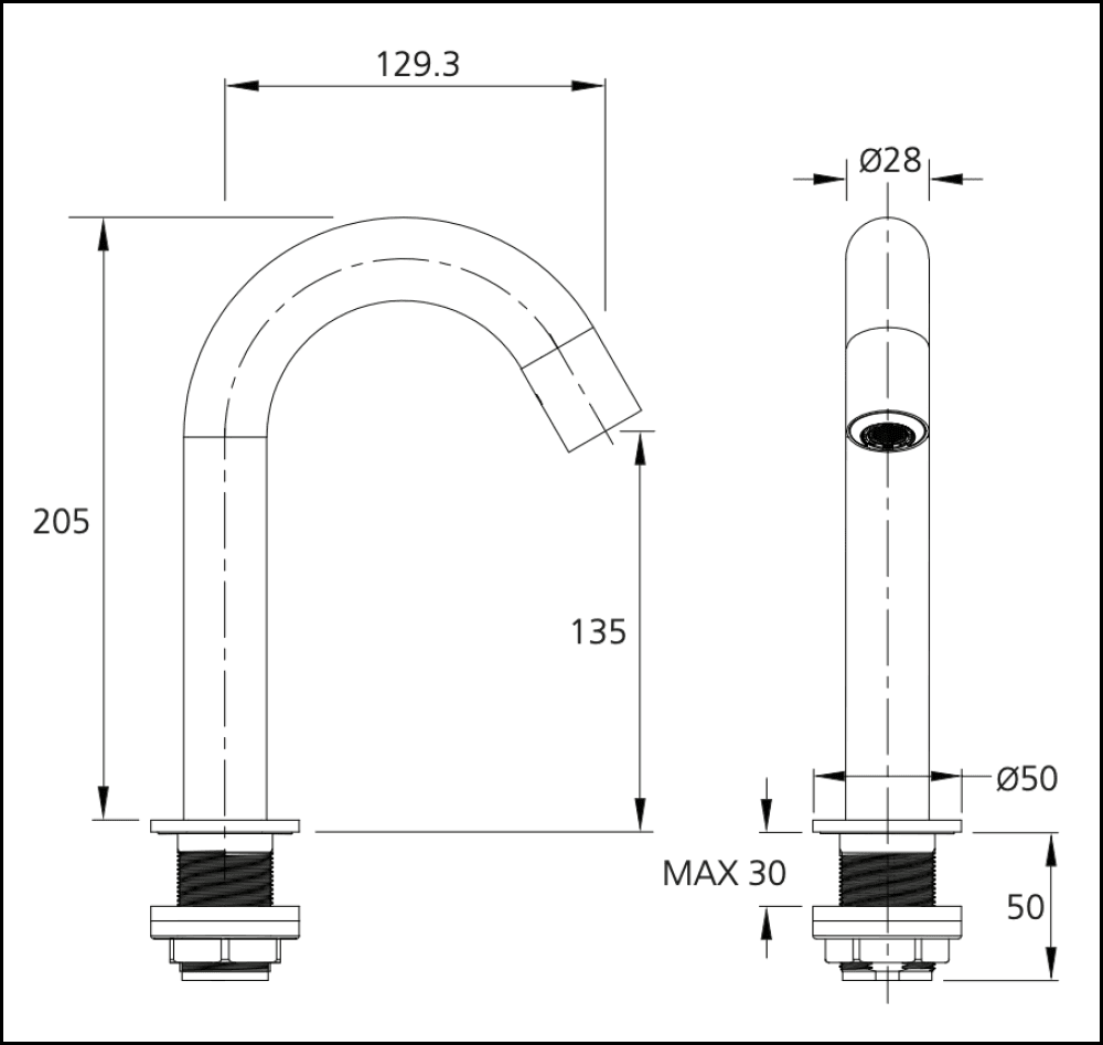 Oliveri Ve402Cr Venice Chrome Basin Mounted Sensor Tap Mixers