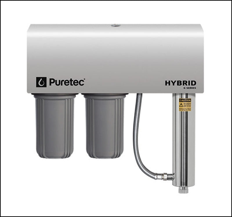 Puretec Hybrid G6 Dual Stage Whole House Ultraviolet Rain & Mains Water Filter System - 75 Lpm