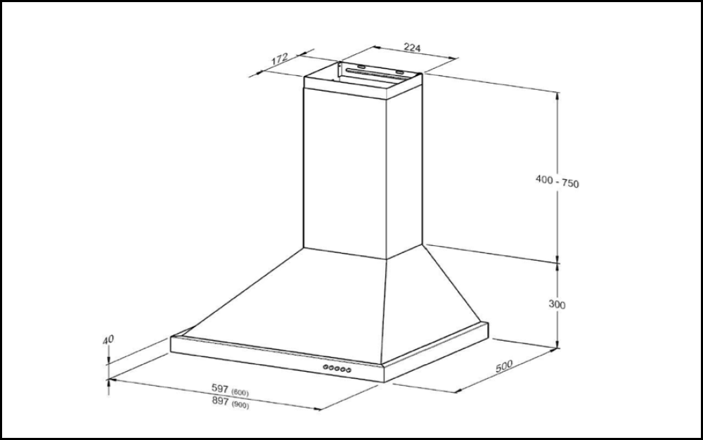 Robinhood Rwh3Ch6Ss 1048M3 60Cm Canopy Rangehood Rangehoods