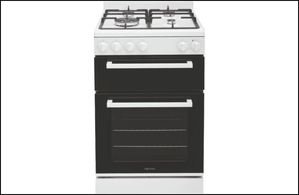 Technika Tfs54Fc-Dgw 54Cm White Gas Upright Cooker Stove
