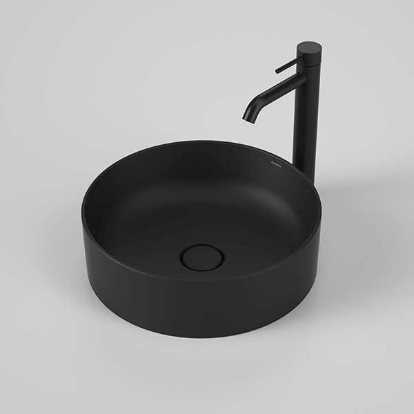Caroma Liano II 400mm Round Above Counter Basin – Matte Black 852500MB