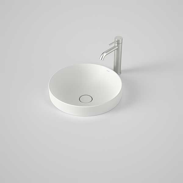 Caroma Liano II 400mm Round Inset Basin – Matte White 852400MW