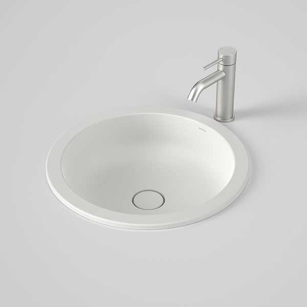 Caroma Liano II 440mm Round Under/Over Counter Basin – Matte White 852600MW