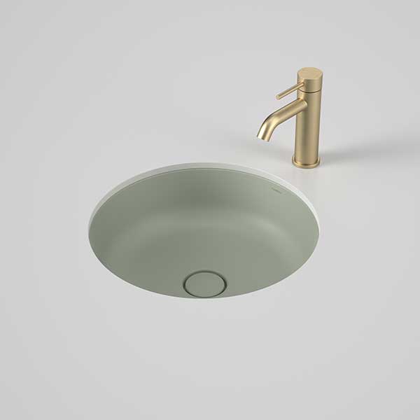 Caroma Liano II 440mm Round Under/Over Counter Basin – Matte Green 852600MG