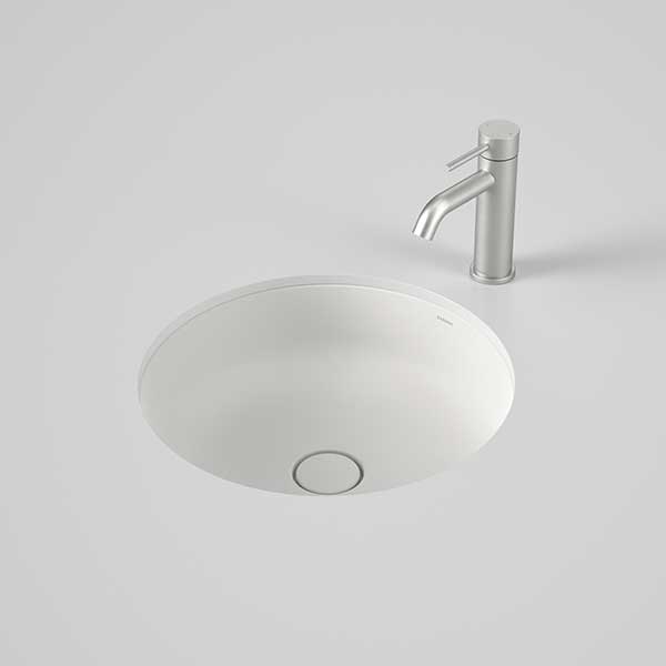 Caroma Liano II 440mm Round Under/Over Counter Basin – Matte White 852600MW