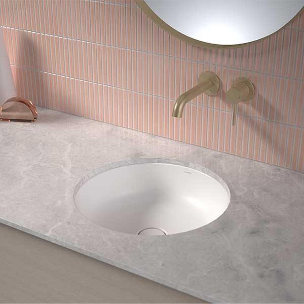 Caroma Liano II 440mm Round Under/Over Counter Basin – White 852600W