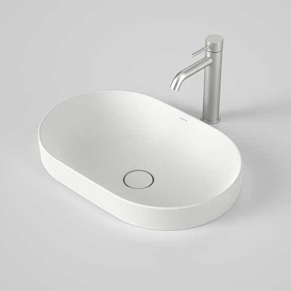 Caroma Liano II 530mm Pill Inset Basin – Matte White 852700MW
