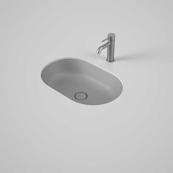 Caroma Liano II 580mm Pill Under/Over Counter Basin – Matte Grey 852900MGR
