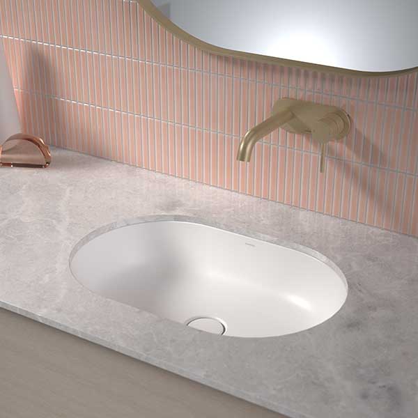 Caroma Liano II 580mm Pill Under/Over Counter Basin – White 852900W