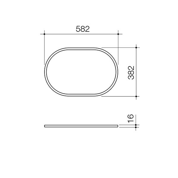 Caroma Liano II 600mm Pill Inset Basin with Tap Landing (1 Tap Hole) – White 853110W