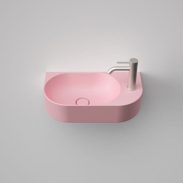 Caroma Liano II Hand Wall Basin Matte Pink 853010MP