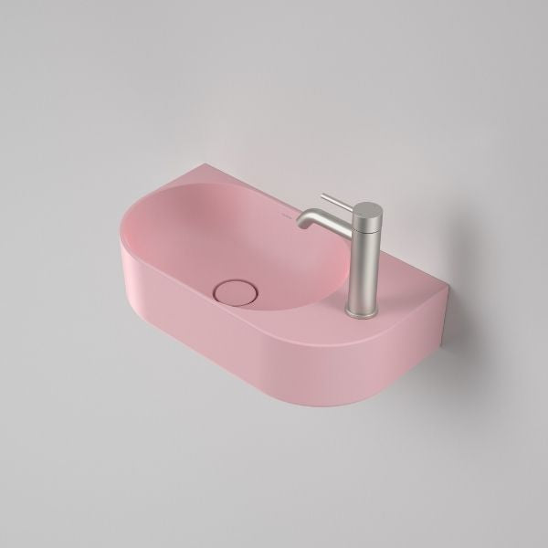 Caroma Liano II Hand Wall Basin Matte Pink 853010MP