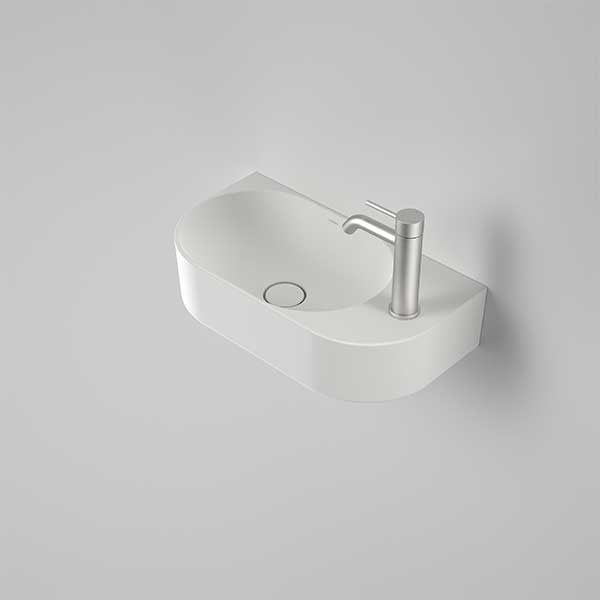 Caroma Liano II Hand Wall Basin Matte White 853010MW