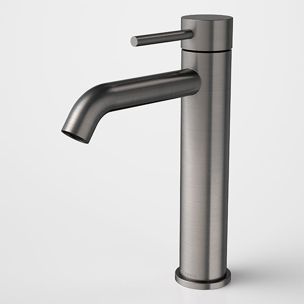 Caroma Liano II Lead Free Mid Tower Basin Mixer, Gunmetal 96342GM6AF