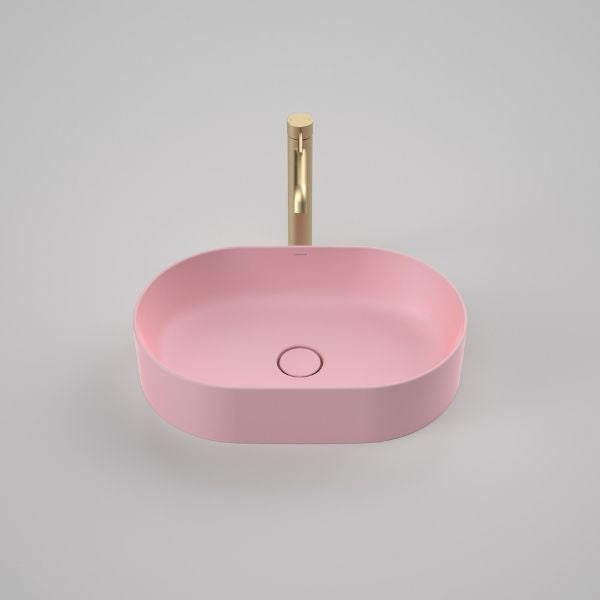 Caroma Liano II 530mm Pill Above Counter Basin Matte Pink 852800MP