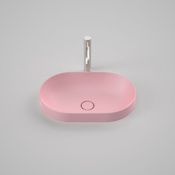 Caroma Liano II 530mm Pill Inset Basin – Matte Pink 852700MP