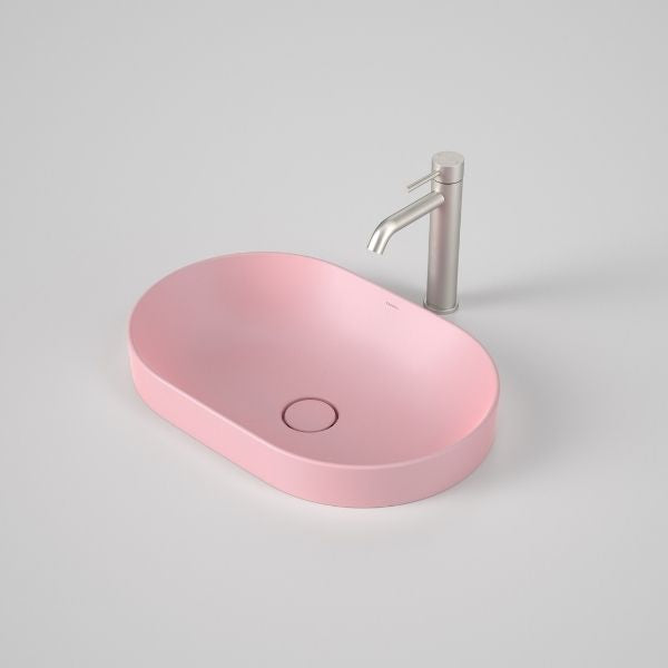 Caroma Liano II 530mm Pill Inset Basin – Matte Pink 852700MP