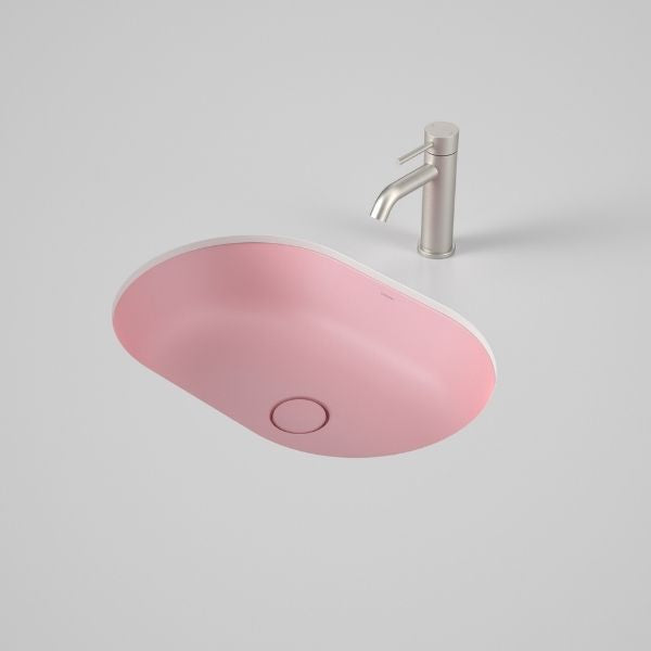 Caroma Liano II 580mm Pill Under/Over Counter Basin – Matte Pink 852900MP