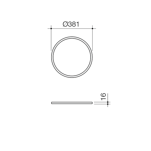 Caroma Liano II 400mm Round Inset Basin – Matte White 852400MW