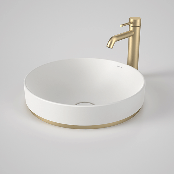 Caroma Liano II 400mm Round Inset Basin – Matte White 852400MW
