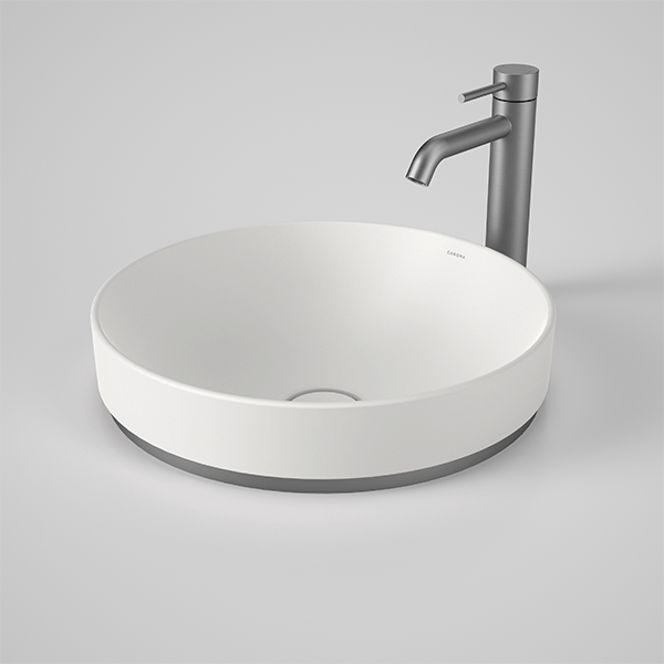 Caroma Liano II 400mm Round Inset Basin – Matte White 852400MW