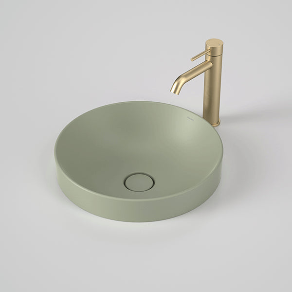 Caroma Liano II 400mm Round Inset Basin – Matte Green 852400MG
