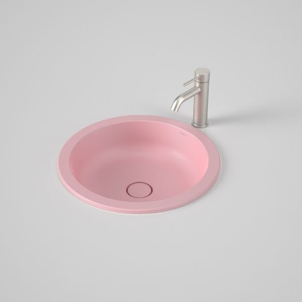 Caroma Liano II 440mm Round Under/Over Counter Basin – Matte Pink 852600MP