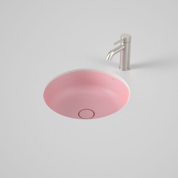 Caroma Liano II 440mm Round Under/Over Counter Basin – Matte Pink 852600MP