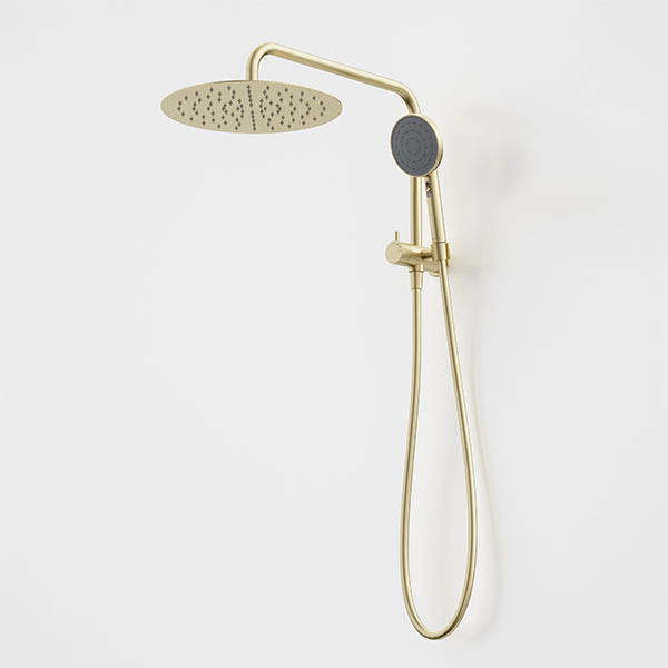Caroma Urbane II Compact Twin Shower Brushed Brass 99632BB3A
