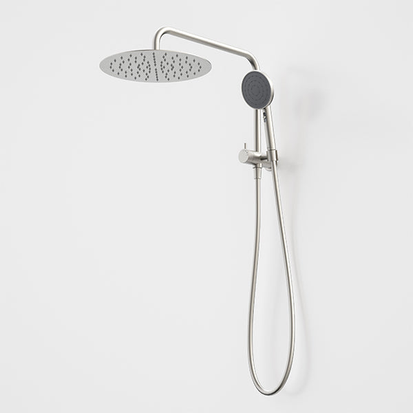 Caroma Urbane II Compact Twin Shower Brushed Nickel 99632BN3A