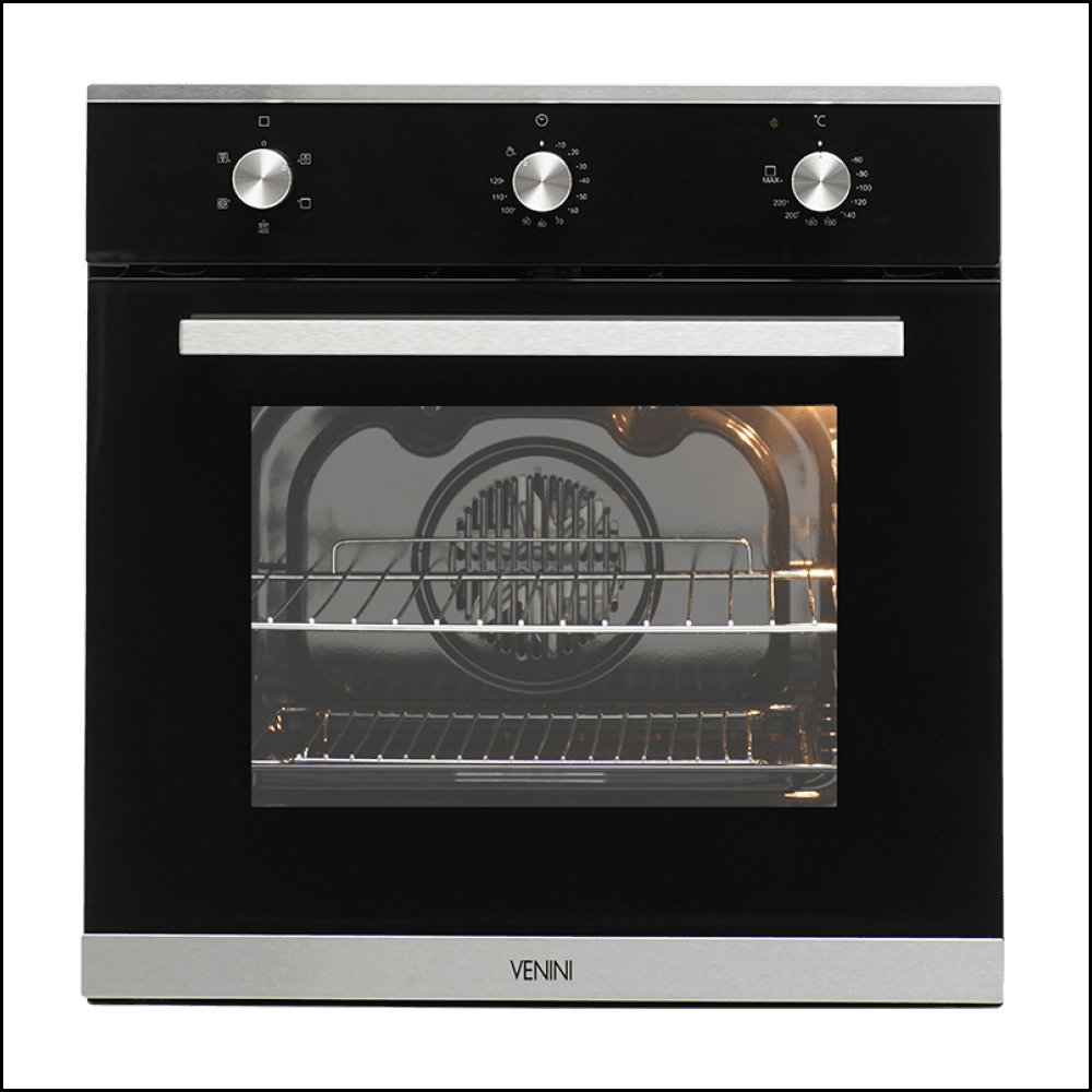 Venini Vo5S Black Glass Electric Fan Forced Oven Oven
