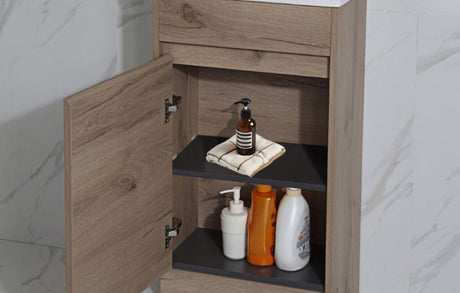 Aulic Revit 450mm Floorstanding Vanity With Ceramic Top CA20-465-CT26 Vanity Units