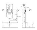 Geberit 109-795-00-1 Sigma 8 In-Wall Cistern for Floor Mounted / Wall-Faced Pan - Special Order