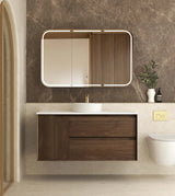 Otti Byron Sable Walnut Wall Hung Vanity