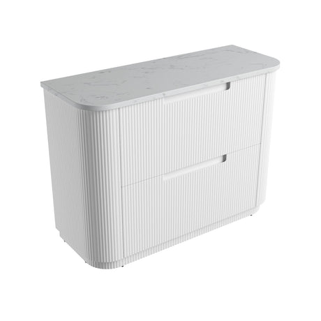 Aulic 1200mm Curva Floorstanding Vanity with Solid Surface Top Cato Top CA57-1200-ST26FT Vanity Units
