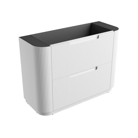 Aulic 1200mm Curva Floorstanding Vanity with Solid Surface Top Cabinet Only CA57-1200 Vanity Units