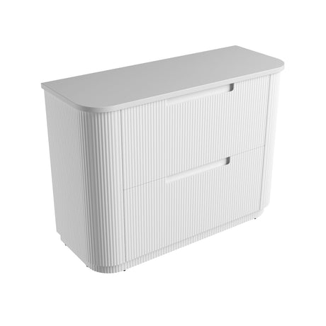 Aulic 1200mm Curva Floorstanding Vanity with Solid Surface Top Pure Top CA57-1200-ST56FT Vanity Units