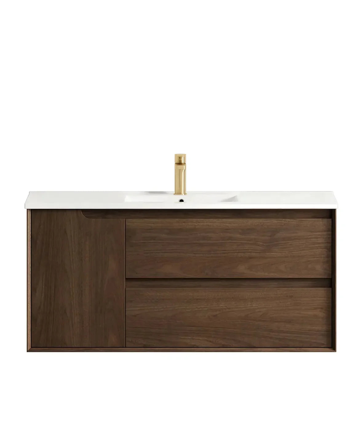Otti Byron Sable Walnut Wall Hung Vanity