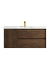 Otti Byron Sable Walnut Wall Hung Vanity