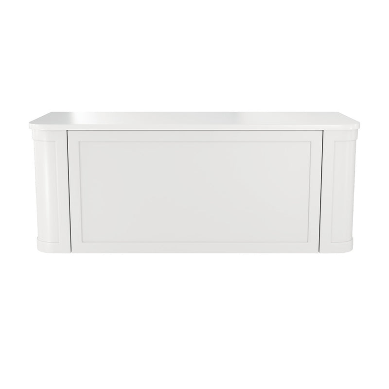 Fienza 120CM Mila Curved Satin White 1200 Wall Hung Cabinet - Special Order
