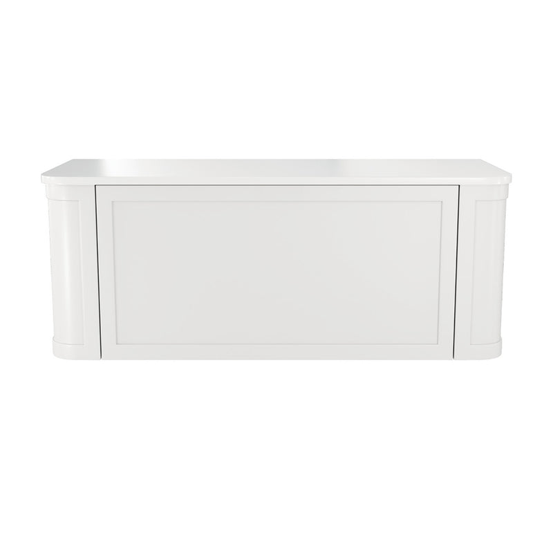 Fienza 120CM Mila Curved Satin White 1200 Wall Hung Cabinet